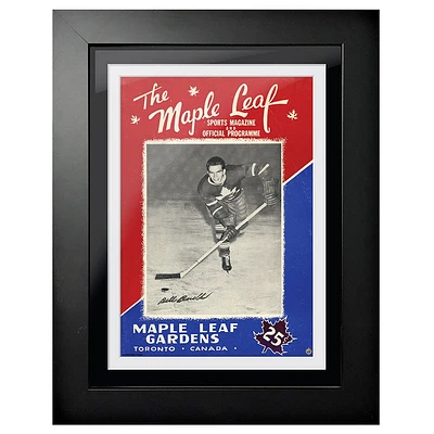 Bill Barilko Toronto Maple Leafs Maple Leaf Gardens - 12'' x 16'' Framed Program Cover