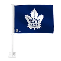 Drapeau de voiture bleu des Maple Leafs de Toronto 11"x 15"