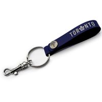 Toronto Maple Leafs Personalized Leather Loop Keychain