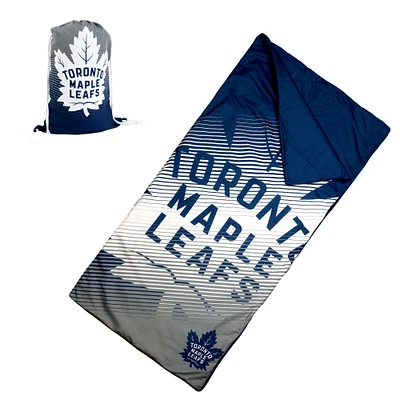 Sac de couchage bleu des Maple Leafs de Toronto