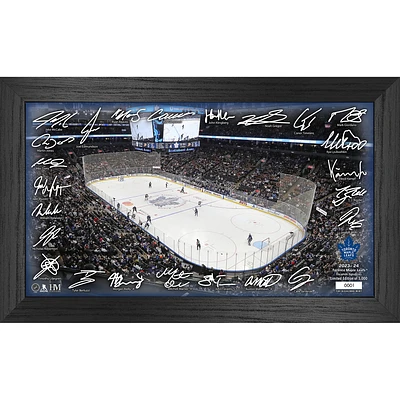 Highland Mint  Toronto Maple Leafs 12'' x 20'' 2024 Signature Rink Framed Photo