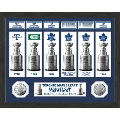Toronto Maple Leafs Highland Mint 15" x 12" Stanley Cup Banner Collection Photo Mint
