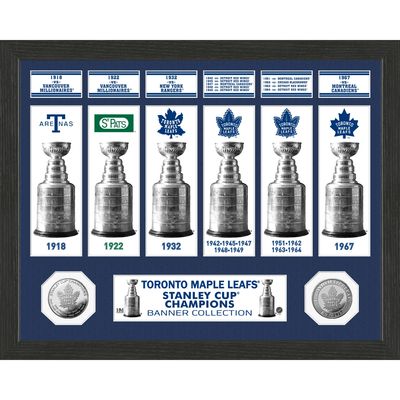 Highland Mint Toronto Maple Leafs 15" x 12" Stanley Cup Banner Collection - Photo