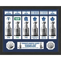 Highland Mint Toronto Maple Leafs 15" x 12" Stanley Cup Banner Collection - Photo