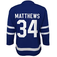 Maillot de joueur réplique bleu pour bébé Auston Matthews des Maple Leafs de Toronto