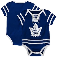 Maillot de hockey bleu pour bébé des Maple Leafs Toronto