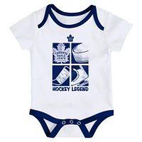 Infant Toronto Maple Leafs Legend 3-Pack Bodysuit Set