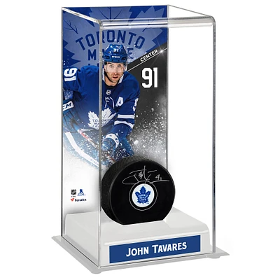 Étui de luxe pour rondelles de hockey de grande taille des Maple Leafs de Toronto de John Tavares