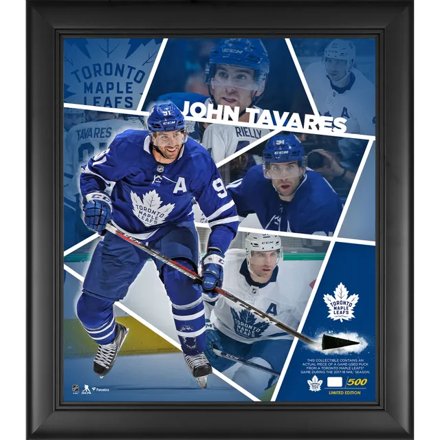 Auston Matthews Toronto Maple Leafs Framed 15 x 17 Impact Player Collage with A Piece of Game-Used Puck - Limited Edition 500