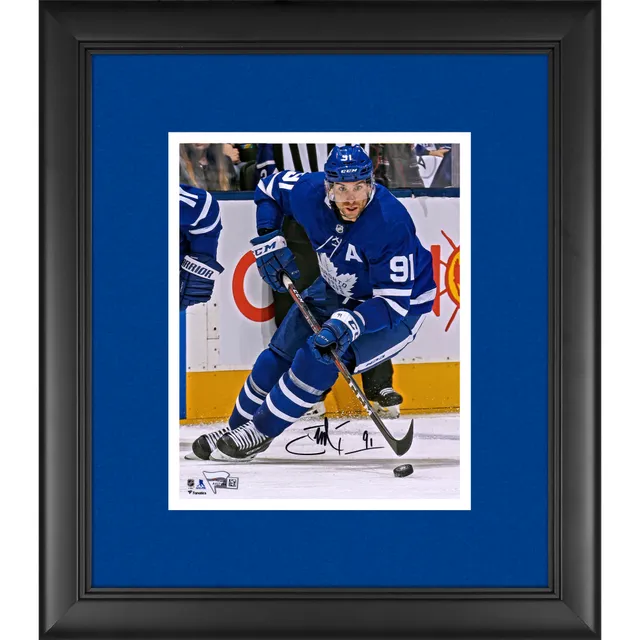 John Tavares Signed Framed Toronto Maple Leafs Blue Adidas Authentic Jersey