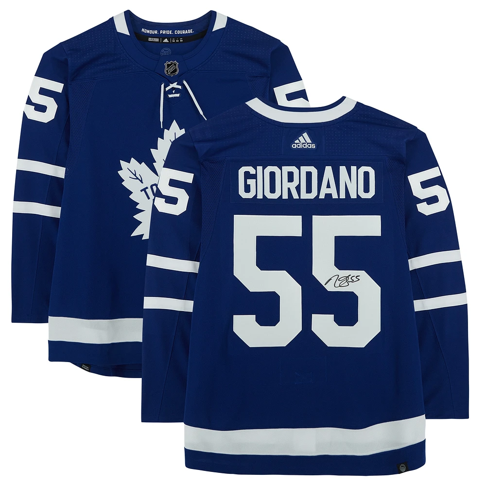 Mark Giordano Toronto Maple Leafs Autographed Blue Adidas Authentic Jersey
