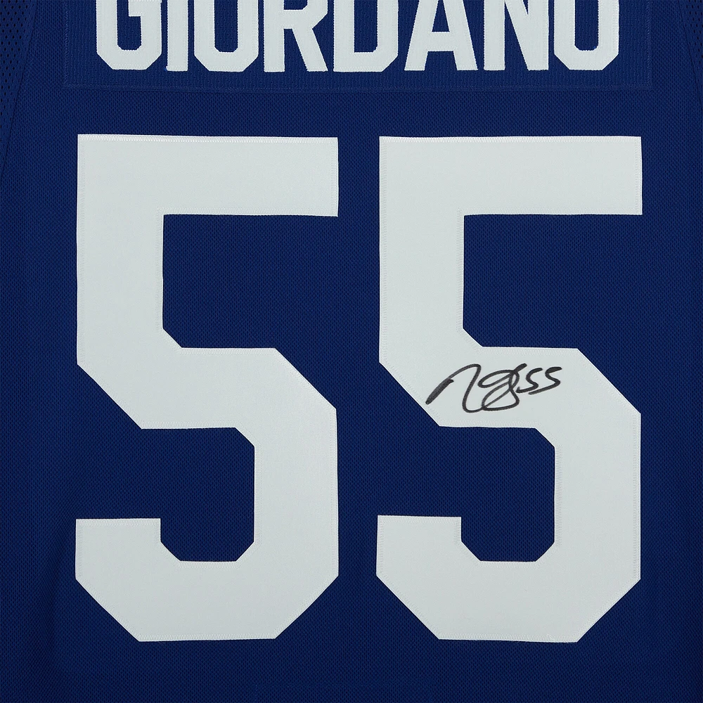 Mark Giordano Toronto Maple Leafs Autographed Blue Adidas Authentic Jersey