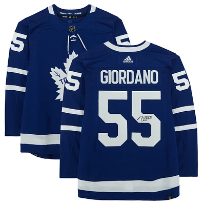 Mark Giordano Toronto Maple Leafs Autographed Blue Adidas Authentic Jersey