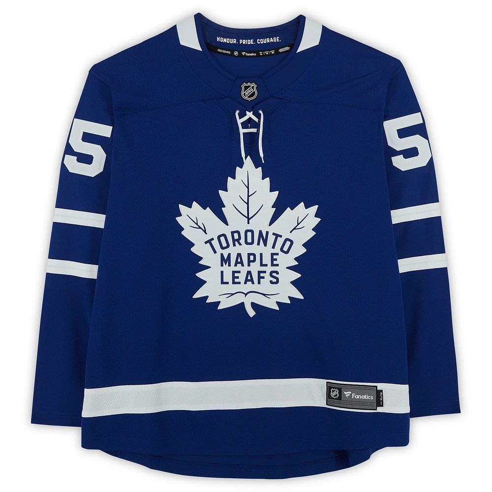 Mark Giordano Toronto Maple Leafs Autographed Blue Fanatics Breakaway Jersey