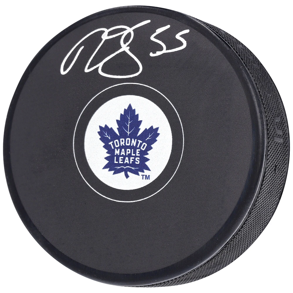 Mark Giordano Toronto Maple Leafs Autographed Hockey Puck