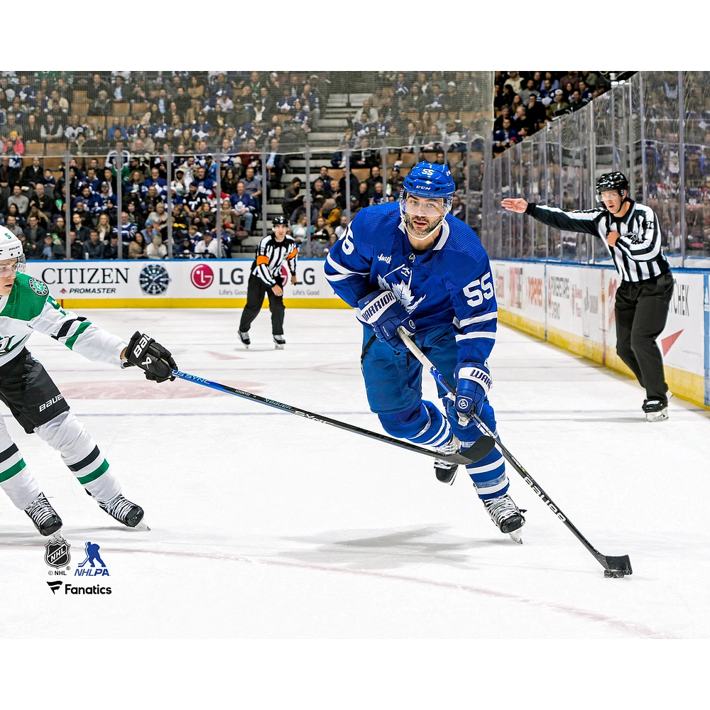Mark Giordano Toronto Maple Leafs Unsigned Play the Puck into Offensive Zone Photograph