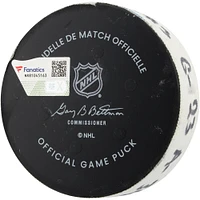 Matthew Knies, rondelle de but utilisée par les Maple Leafs de Toronto contre les Rangers de New York le 28 février 2025