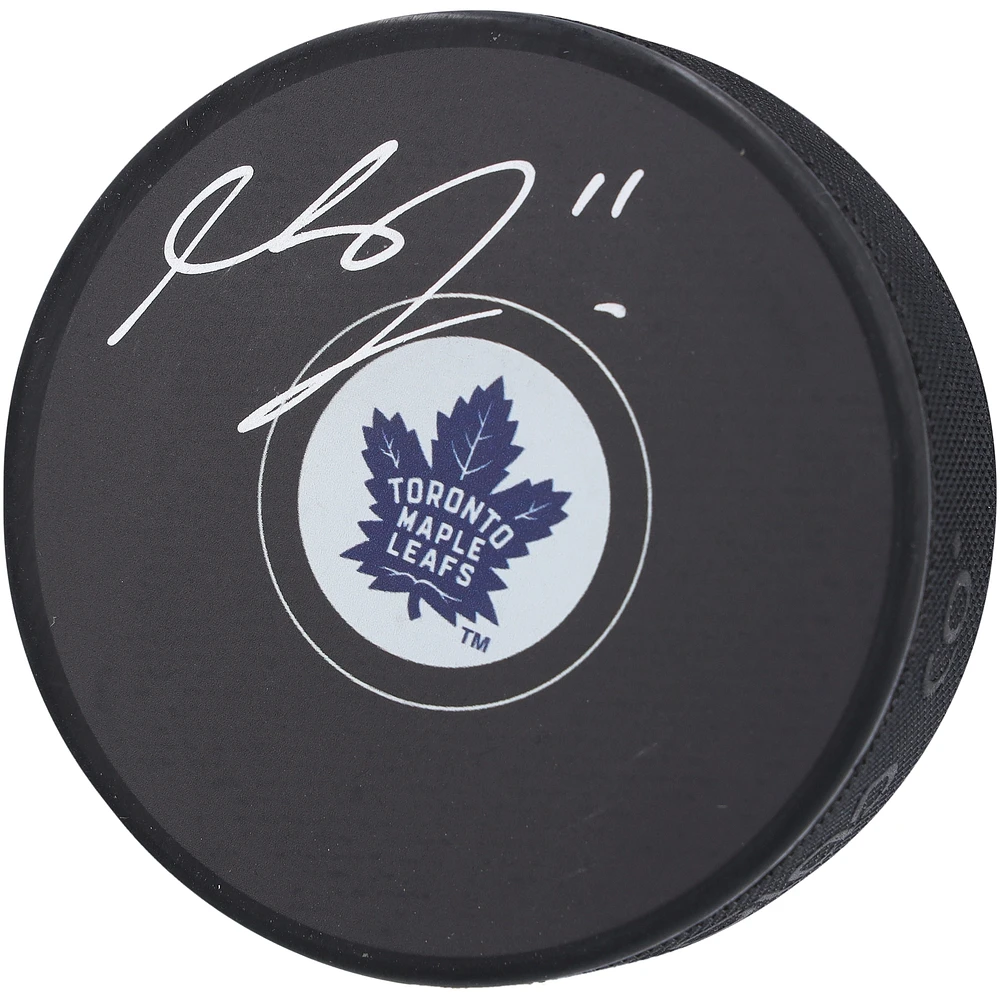 Max Domi Toronto Maple Leafs Autographed Hockey Puck 