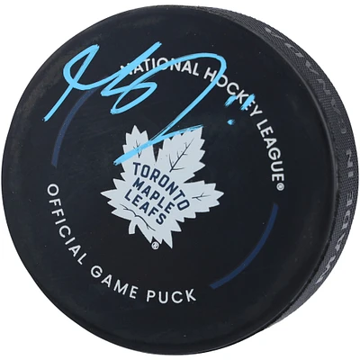 Max Domi Toronto Maple Leafs Autographed Official Game Puck 