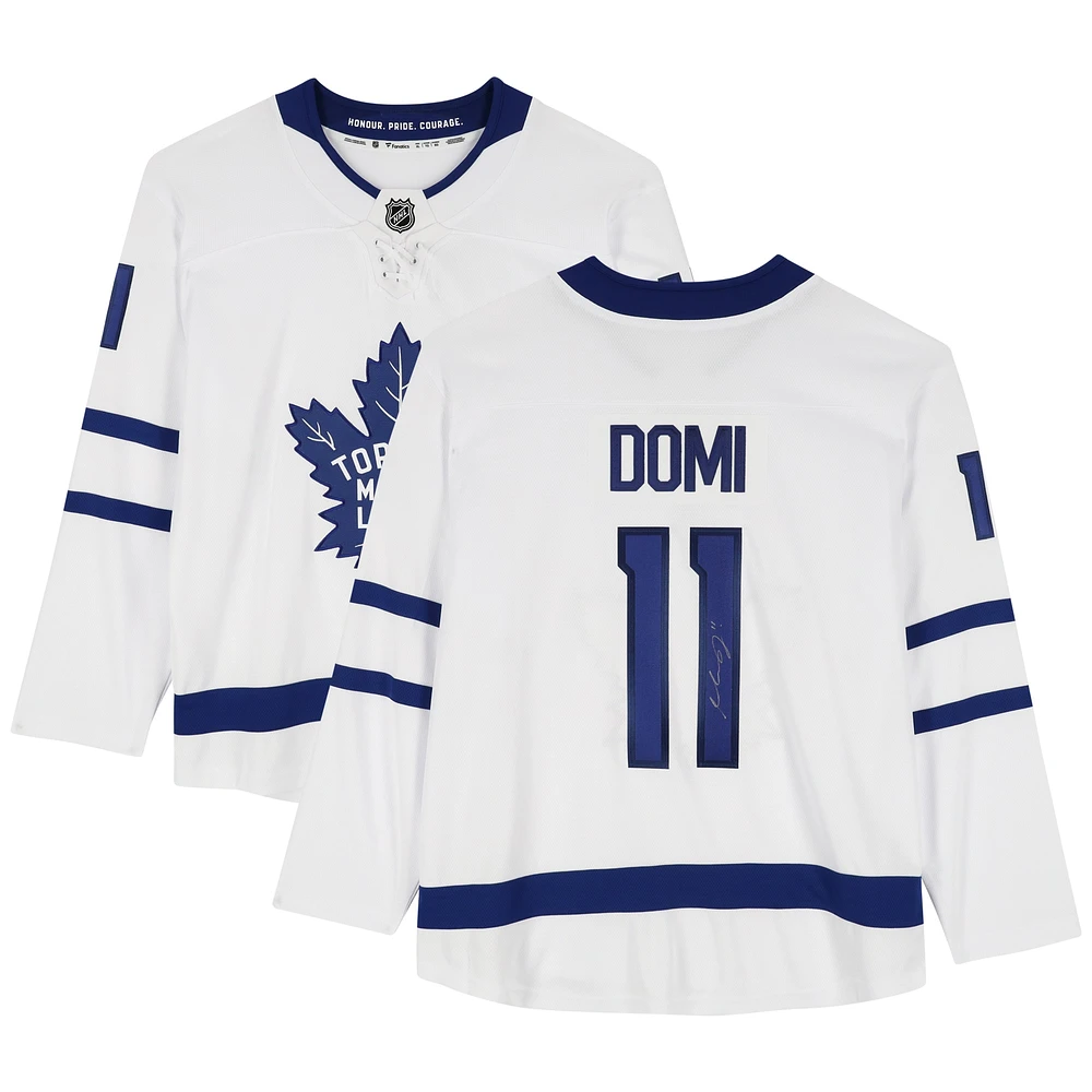 Max Domi Toronto Maple Leafs Autographed White Fanatics Breakaway Jersey