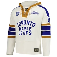 V111020 Cagoules de Hockey pour hommes avec lacets marque Doug Gilmour 47 Old Time SWTMENNUM HP509PMWHVT660673CL #4