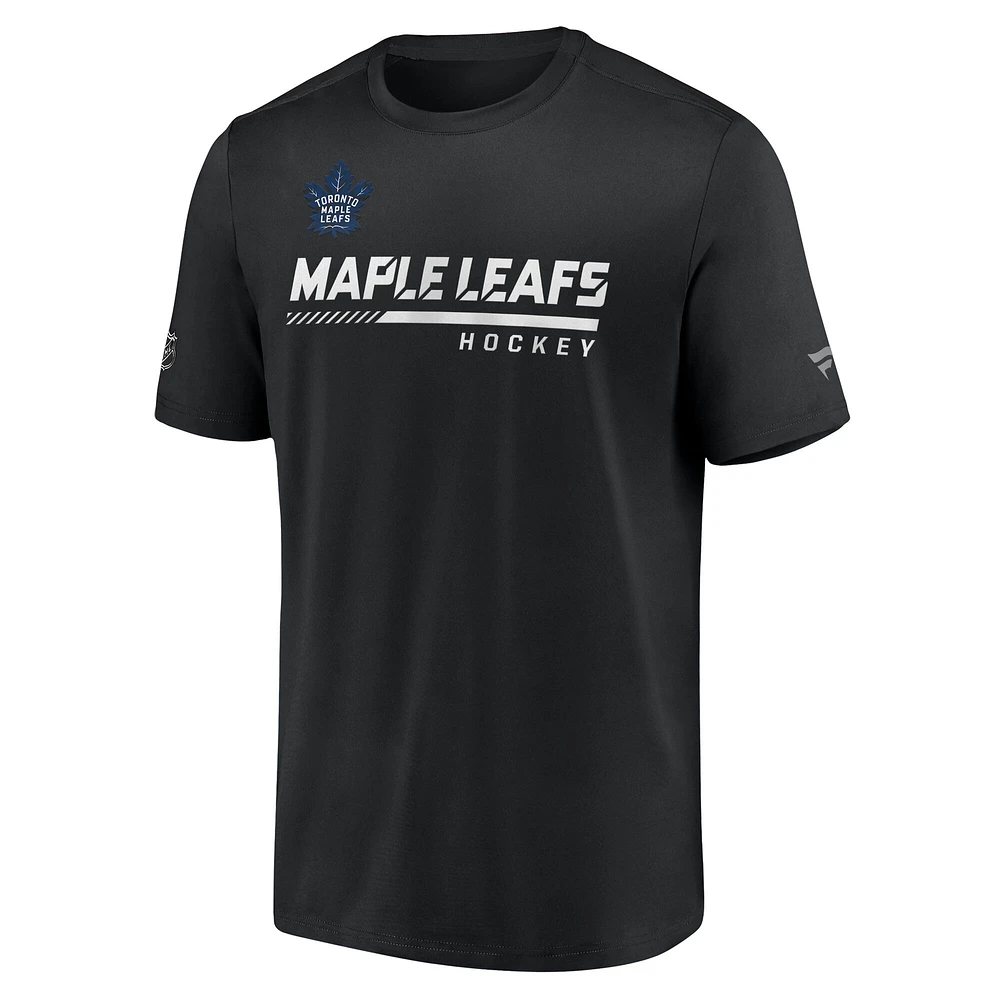 Men's Fanatics  Black Toronto Maple Leafs Alternate Logo T-Shirt