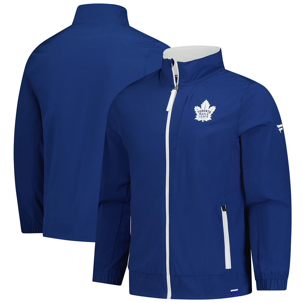 Men's Fanatics  Blue Toronto Maple Leafs Authentic Pro Full-Zip Coaches Jacket