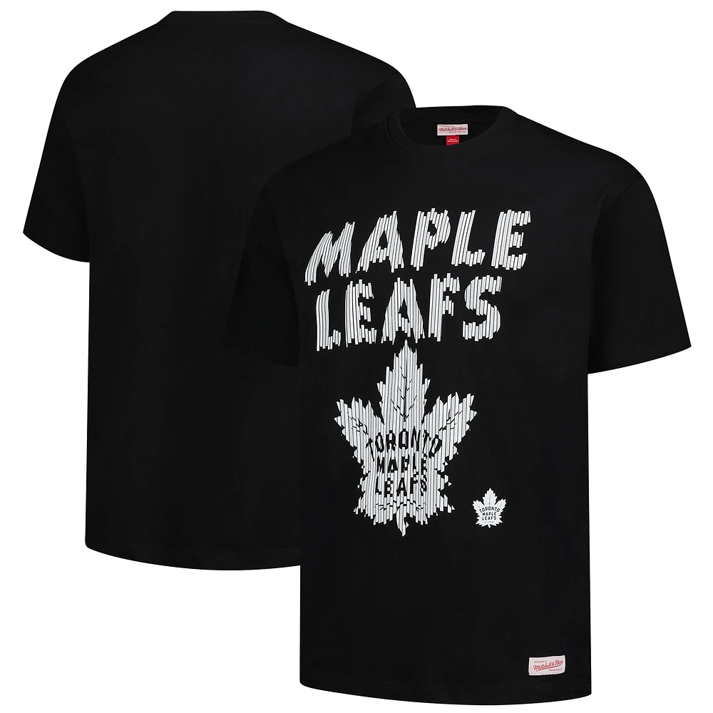 Men's Mitchell & Ness  Black Toronto Maple Leafs Puff Oversized T-Shirt