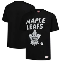 Men's Mitchell & Ness  Black Toronto Maple Leafs Puff Oversized T-Shirt