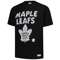 Men's Mitchell & Ness  Black Toronto Maple Leafs Puff Oversized T-Shirt