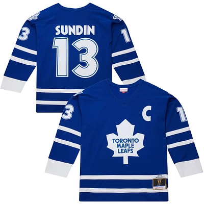 Men's Mitchell & Ness Mats Sundin Royal Toronto Maple Leafs 1997/98 Throwback Powerplay Jersey