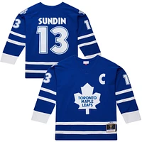 Men's Mitchell & Ness Mats Sundin Royal Toronto Maple Leafs 1997/98 Throwback Powerplay Jersey