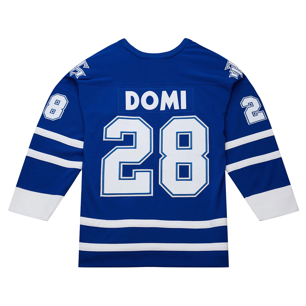 Men's Mitchell & Ness Tie Domi Royal Toronto Maple Leafs 2000/01 Throwback Powerplay Jersey