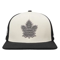 Men's Pro Standard  Cream Toronto Maple Leafs French Terry Snapback Hat