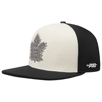 Men's Pro Standard  Cream Toronto Maple Leafs French Terry Snapback Hat