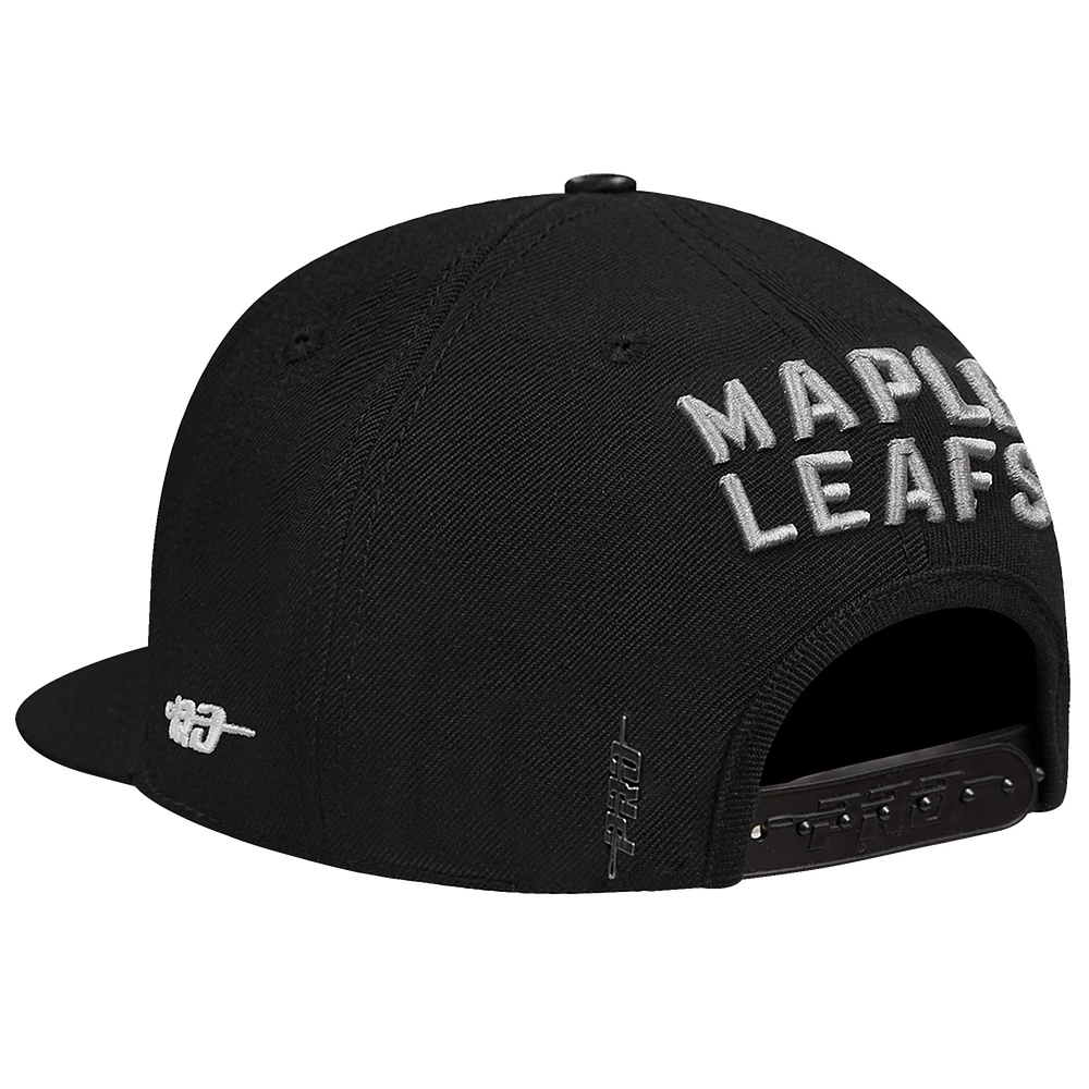 Men's Pro Standard  Cream Toronto Maple Leafs French Terry Snapback Hat