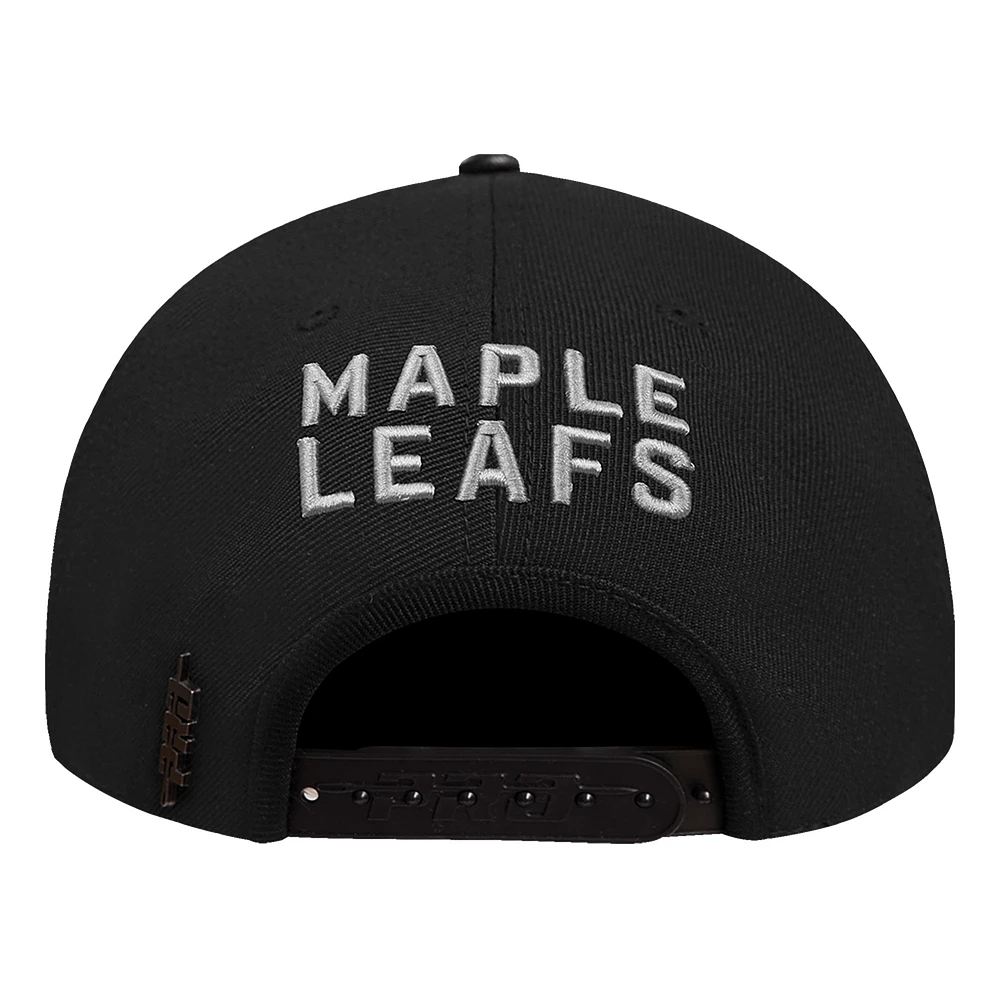 Men's Pro Standard  Cream Toronto Maple Leafs French Terry Snapback Hat
