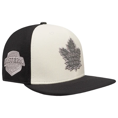 Men's Pro Standard  Cream Toronto Maple Leafs French Terry Snapback Hat