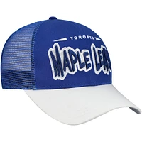 Casquette de camionneur ajustable bleue Starter pour homme des Maple Leafs de Toronto