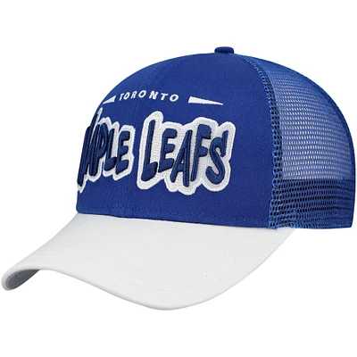 Casquette de camionneur ajustable bleue Starter pour homme des Maple Leafs de Toronto