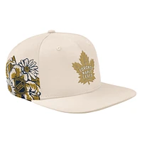 Casquette Snapback Starfit classique à fleurs blanches Starter pour homme des Maple Leafs de Toronto