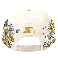 Casquette Snapback Starfit classique à fleurs blanches Starter pour homme des Maple Leafs de Toronto