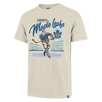 Men's '47  Natural Toronto Maple Leafs Hockey Player Golden Age Scrum T-Shirt