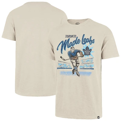 Men's '47  Natural Toronto Maple Leafs Hockey Player Golden Age Scrum T-Shirt