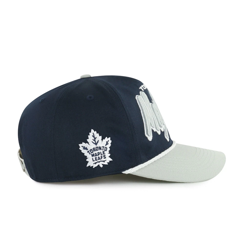 Men's '47 Navy/Gray Toronto Maple Leafs Dropshadow Rope Hitch Adjustable Hat