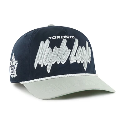 Men's '47 Navy/Gray Toronto Maple Leafs Dropshadow Rope Hitch Adjustable Hat