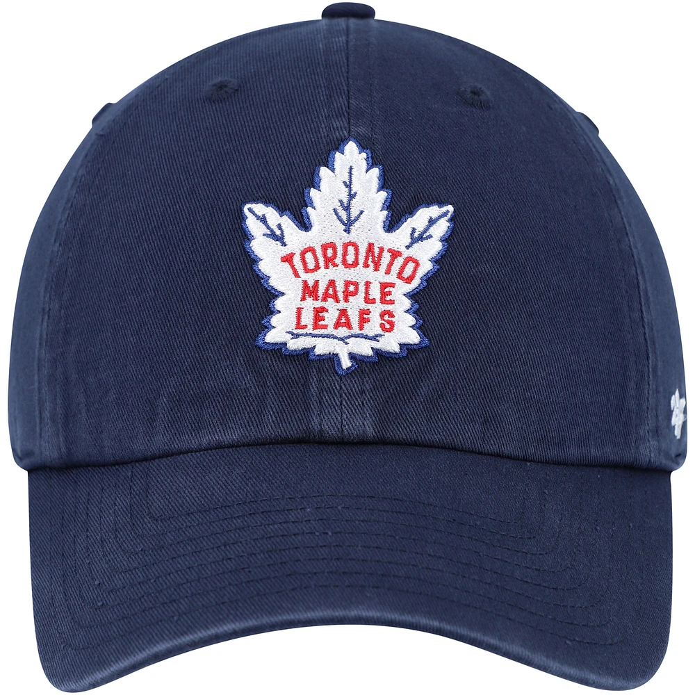 Men's '47 Navy Toronto Maple Leafs Clean Up Adjustable Hat