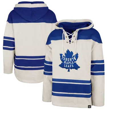 Chandail Vintage Lacer des Maple Leafs de Toronto '47 avoine/bleu pour homme - à capuchon