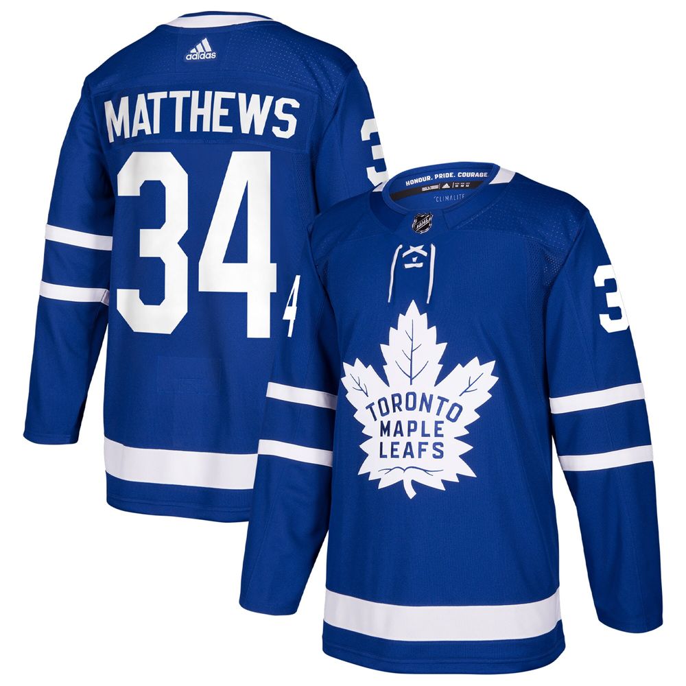 Men's adidas Auston Matthews Blue Toronto Maple Leafs Home Authentic Player - Jersey