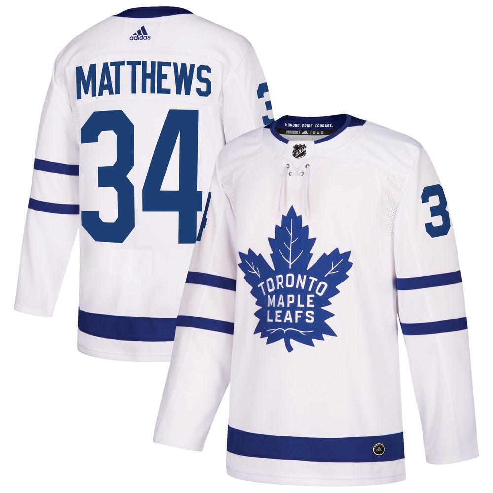 adidas Maple Leafs Matthews Home Authentic Jersey - Blue